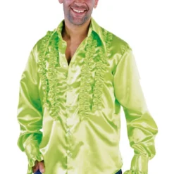 Rouches Blouse Fluo Groen