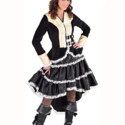 Steampunk Jurk Zwart