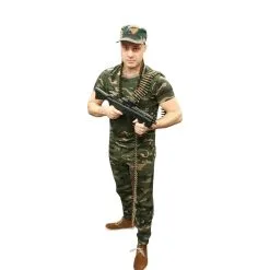 T-shirt Camouflage, Volwassen Korte Mouw