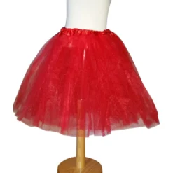 Tule Rokje Rood, (petticoat) Volwassen