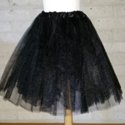 Tule Rokje Zwart, (peticoat) Volwassen