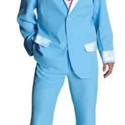 70's Disco Kostuum, Baby Blauw*