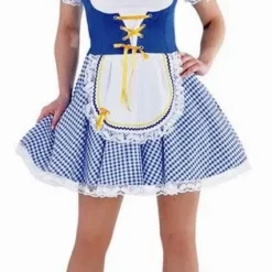 Bayern Dirndl Jurkje Blauw