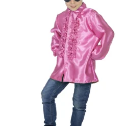 Rouchesblouse, Cyclaam/fuchsia, Kind