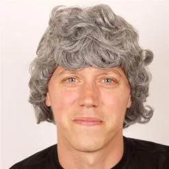 Heren Pruik Grijs