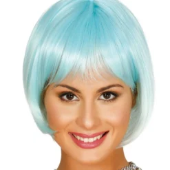 Boblijn, Pruik Lichtblauw/wit