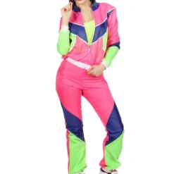 Trainingspak 80's Dames, Pink