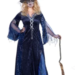 Jurk Sterrenhemel, Tovenaarsdame -Keeskonings Winkel 4548 xx 40