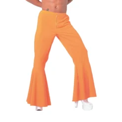 Disco Broek Neon-oranje, Beetje Bi-stretch