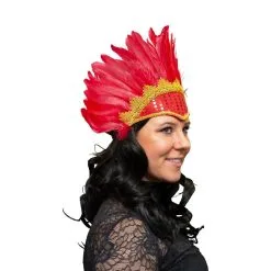 Veren Tooi Met Pailletten, Rood