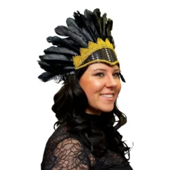 Veren Tooi Met Pailletten, Zwart