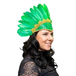 Veren Tooi Met Pailletten, Groen