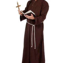 Bruine Pater Met Koord