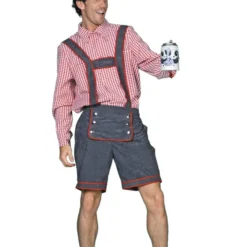 Lederhose Kort, Grijs*