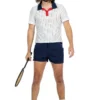 Heren Retro Tennis Outfit