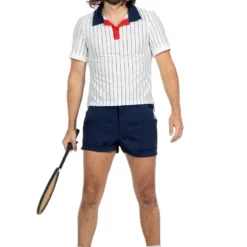 Heren Retro Tennis Outfit