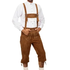 Lederhose Echt Leer, Middel Bruin, Camel