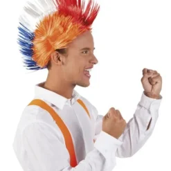 Punkpruik Rood/wit/blauw/oranje