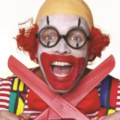 Kale Clownspruik Met Glatze