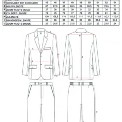 Kostuum Rood - 3 Delig