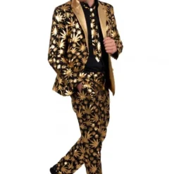 Wiet Kostuum Goud/zwart, 3 - Delig -Keeskonings Winkel 871364708570 1