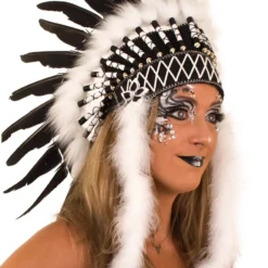 Veren Tooi Blackfoot Met Marabu, Zwart