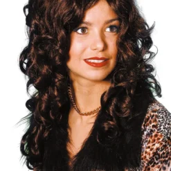 Sexy Krullen Pruik De Luxe Bruin