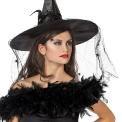 Heksenhoed Met Satijn - Tule En Spinnen