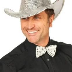 Nieuwe Pailletten Hoed, Zilver