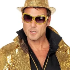 Tribly Hoedje Met Pailletten Goud