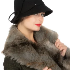 Hoed Roaring, 20's Wolvilt, Zwart