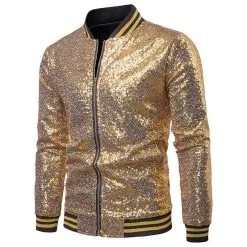 Disco Pailletten Jack, Goud -Keeskonings Winkel goud jack
