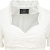 Dirndl Bloes , Ruches Kraag