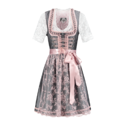 Dirndl, Oudzilver/oudrose. 2 Delig -Keeskonings Winkel h 2920 vorne large