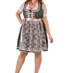 Dirndl, Groen/oudroze. 2 Delig -Keeskonings Winkel h 2960 48 1 large