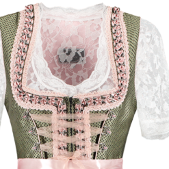 Dirndl, Groen/oudroze. 2 Delig -Keeskonings Winkel h 2960 detail large