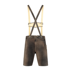 Lederhose, Zandgrauw, Luxe Broek -Keeskonings Winkel h 5031 hinten large