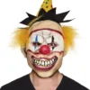 Masker Latex Freaky Clown Met Hoed En Haar