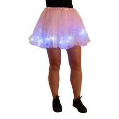 Magic Tutu Met Gekleurde Led Lampjes, Roze (dame)