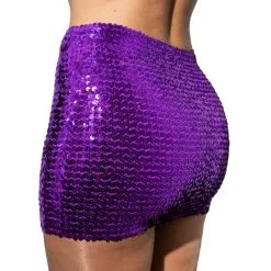 Pailletten Rokje/topje, Paars.
