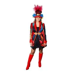 Carnavalsjas Dames, Black Flowers -Keeskonings Winkel kees konings carnaval collectie shoot februari 2022 28 large