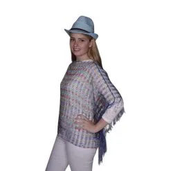 Toppers Poncho Multi De Luxe, Blauw