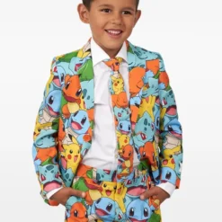 Kinder Kostuum Opposuits Pokemon Met Stropdas -Keeskonings Winkel osbo 1006 pokemon studio gb 01