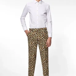 Kinder Kostuum Opposuits The Jag, Panter - Leopard Met Stropdas