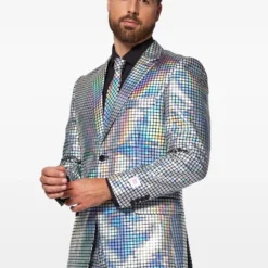 Kostuum Opposuits Discoballer Met Stropdas -Keeskonings Winkel osui 0122 discoballer studio gb 01