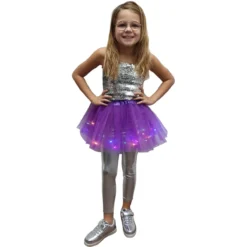 Magic Tutu Met Gekleurde Led Lampjes En Zilveren Sterretjes, Paars - Kind -Keeskonings Winkel screenshot 20201222 134441 gallery